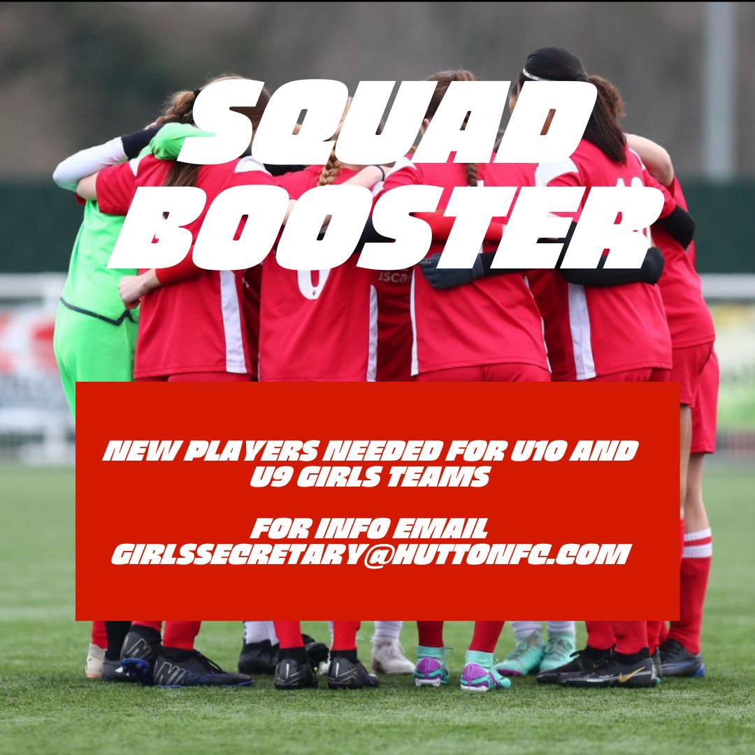 Hutton FC Girls Lionesses (@fclionesses) on Twitter photo Our fantastic U9, U10 and U11 teams are all looking for new players to join their current squads. Please email girlssecretary<a href="/huttonfc/">huttonfc</a>.com for more details #squadbooster @huttonfc <a href="/BCFAYL/">BCFA Youth League</a> <a href="/EssexCountyFA/">Essex County FA</a> Our fantastic U9, U10 and U11 teams are all looking for new players to join their current squads. Please email girlssecretary<a href="/huttonfc/">huttonfc</a>.com for more details #squadbooster @huttonfc <a href="/BCFAYL/">BCFA Youth League</a> <a href="/EssexCountyFA/">Essex County FA</a>