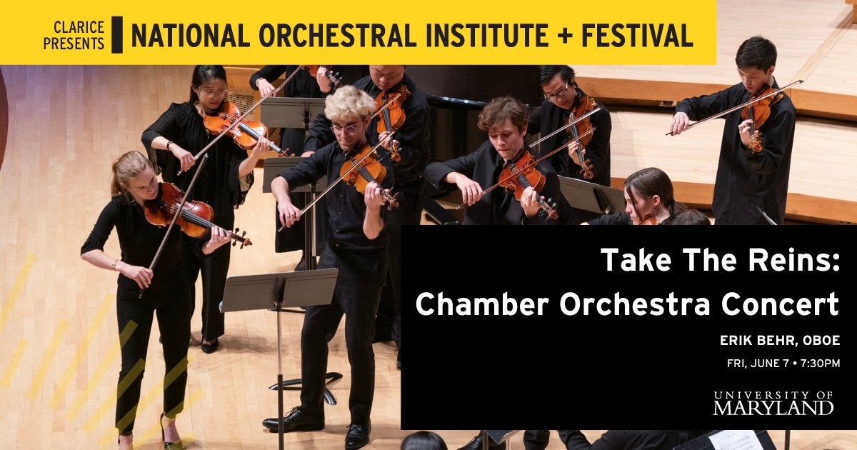 Experience over 200 years of classical composition in a self-conducted exploration by the NOI Philharmonic at the Take the Reins concert. Tickets are on sale now→  go.umd.edu/noireins24