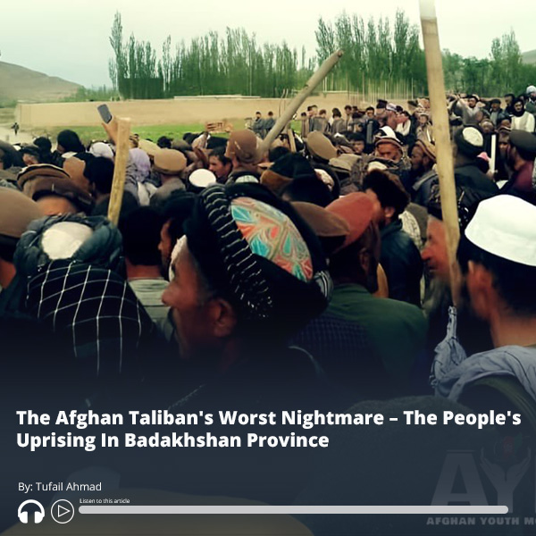 The Afghan #Taliban's Worst Nightmare – The People's Uprising In #Badakhshan Province - Audio of report here ow.ly/CV9g50RG77a