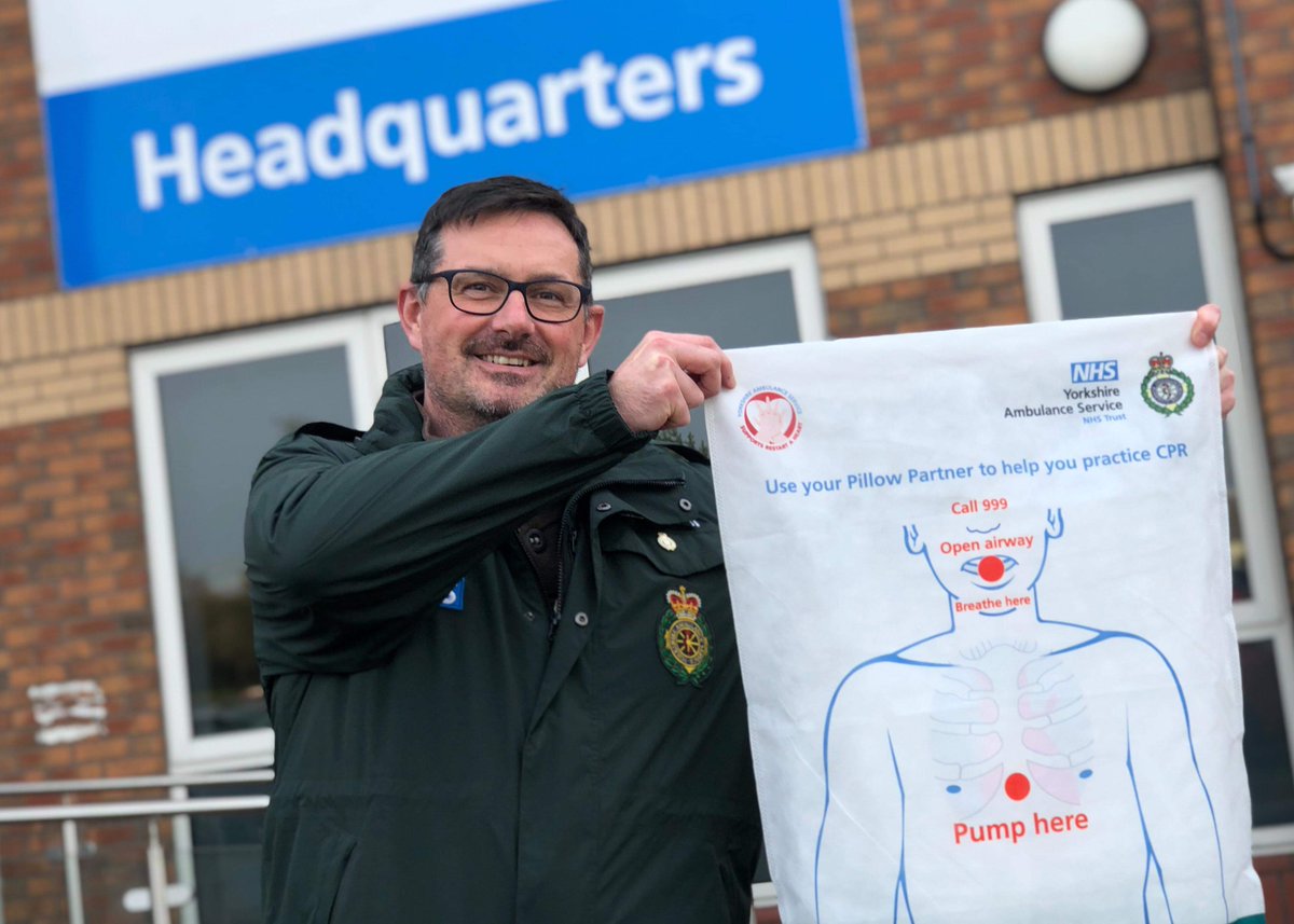 Have you heard of our Pillow Partners? They're a CPR training device developed by Yorkshire Ambulance Service to enable those without access to manikins the chance to practice hands-only CPR on a pillow. Email yas.restartaheart@nhs.net to order yours.