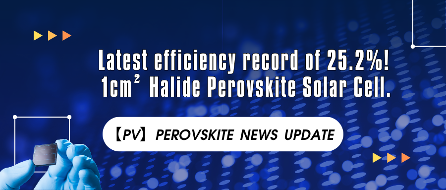 EnliTechnology's tweet photo. 🎉🎉A new record efficiency of 25.2% is reported for a 1 cm2 lead halide perovskite solar cell fabricated by Northwestern University!
#Perovskite #SolarCell #GreenEnergy #SolarSimulator #Enlitech
https://t.co/YKDdTBesOw https://t.co/rt8SBNhvWY