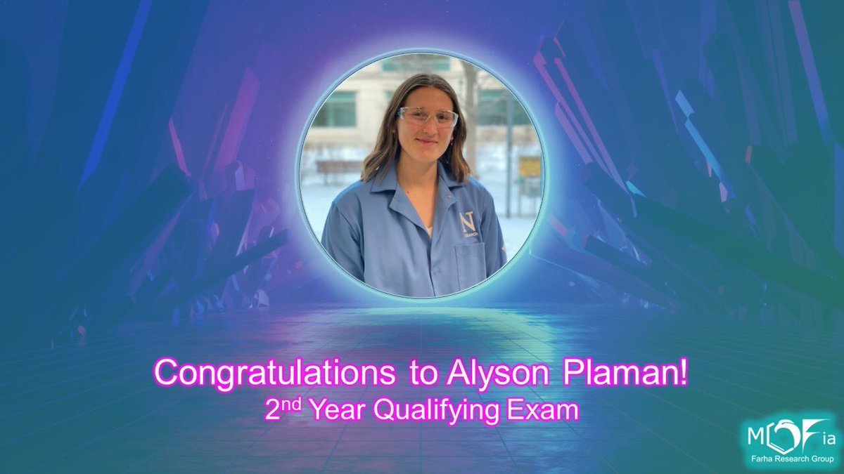 We have a new PhD candidate! Congratulations Alyson on passing your QE!