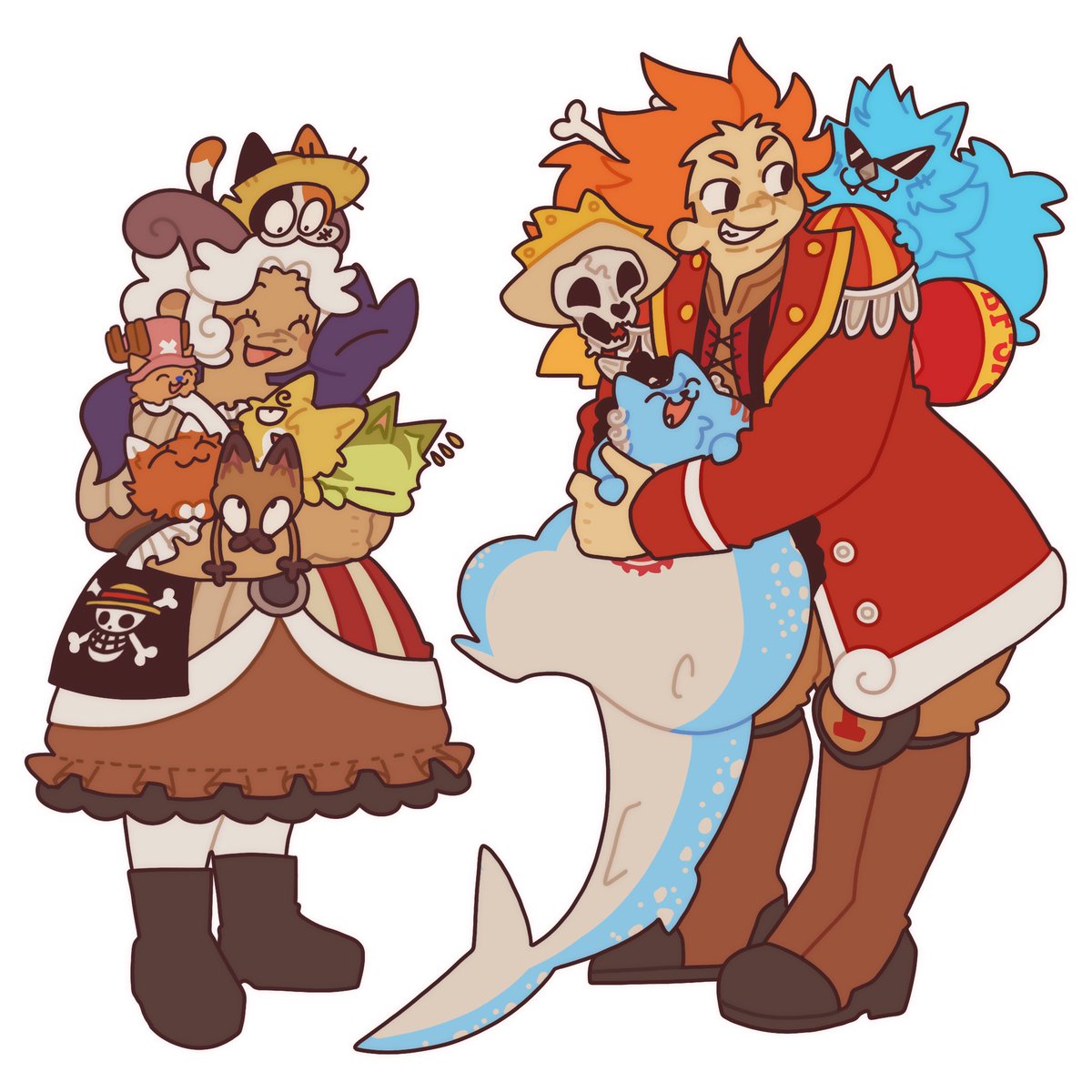 meatkuuu's tweet image. cat people #ONEPIECE