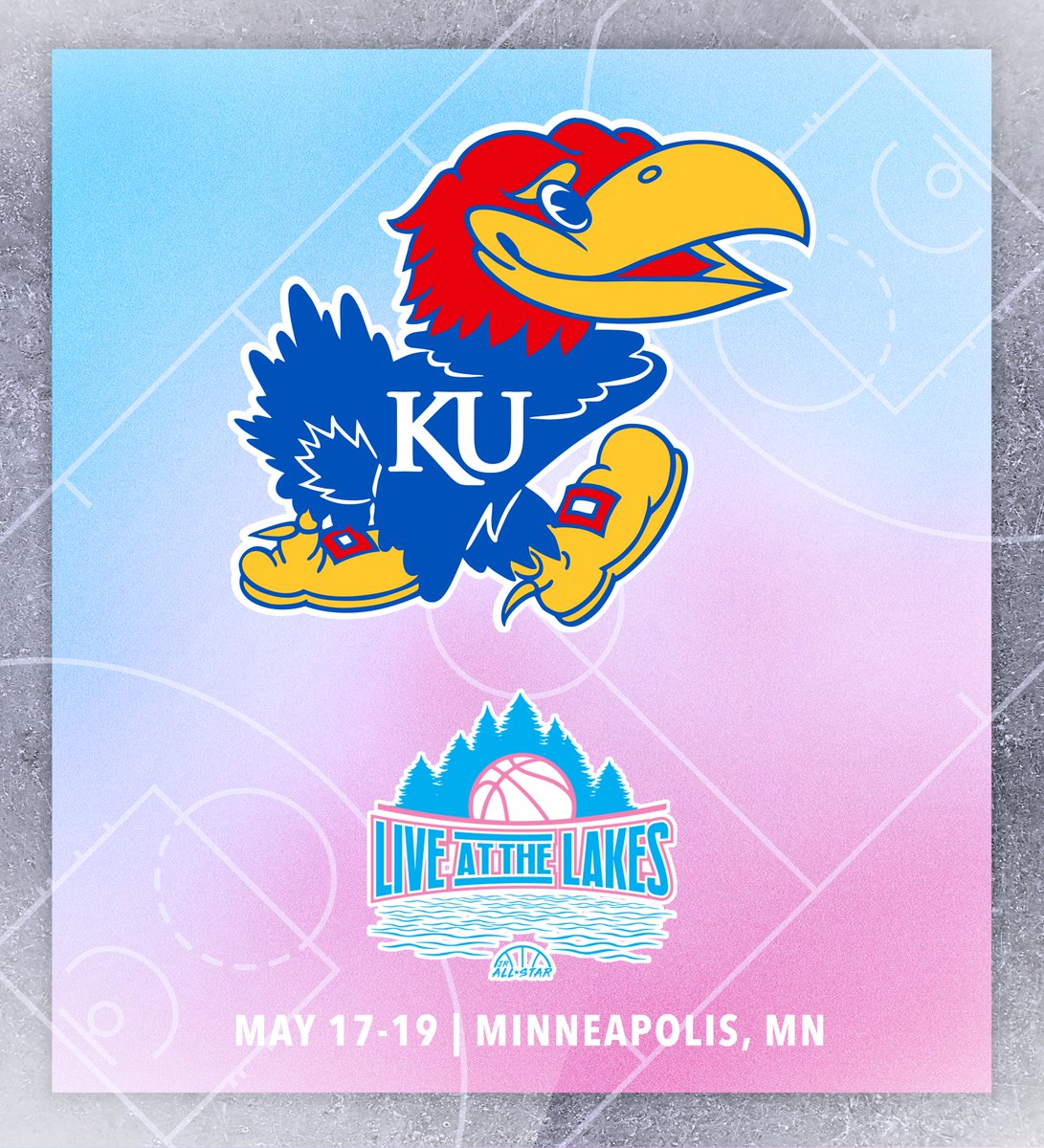 The University of Kansas (@KUWBball) is registered to attend 𝗟𝗜𝗩𝗘 𝗔𝗧 𝗧𝗛𝗘 𝗟𝗔𝗞𝗘𝗦! Join them in watching some of the nation’s best during the May Viewing Period.👇 jrallstar.com/exposure-event…