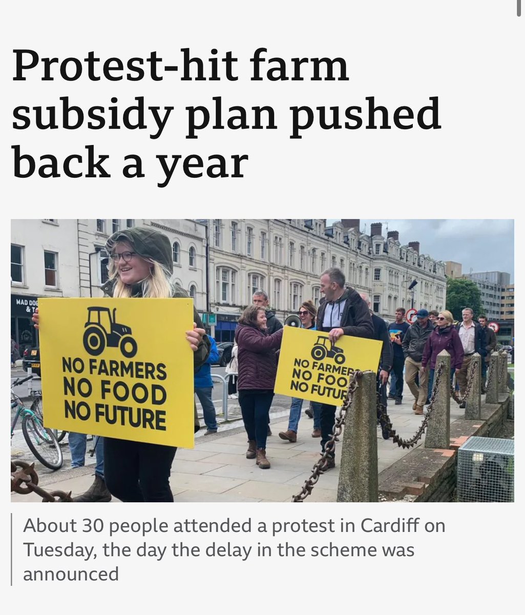 Kicking the can down the road. Labour and Plaid’s so called “Sustainable Farming Scheme” will decimate Welsh agriculture. A “pause” isn’t enough. It must be scrapped.