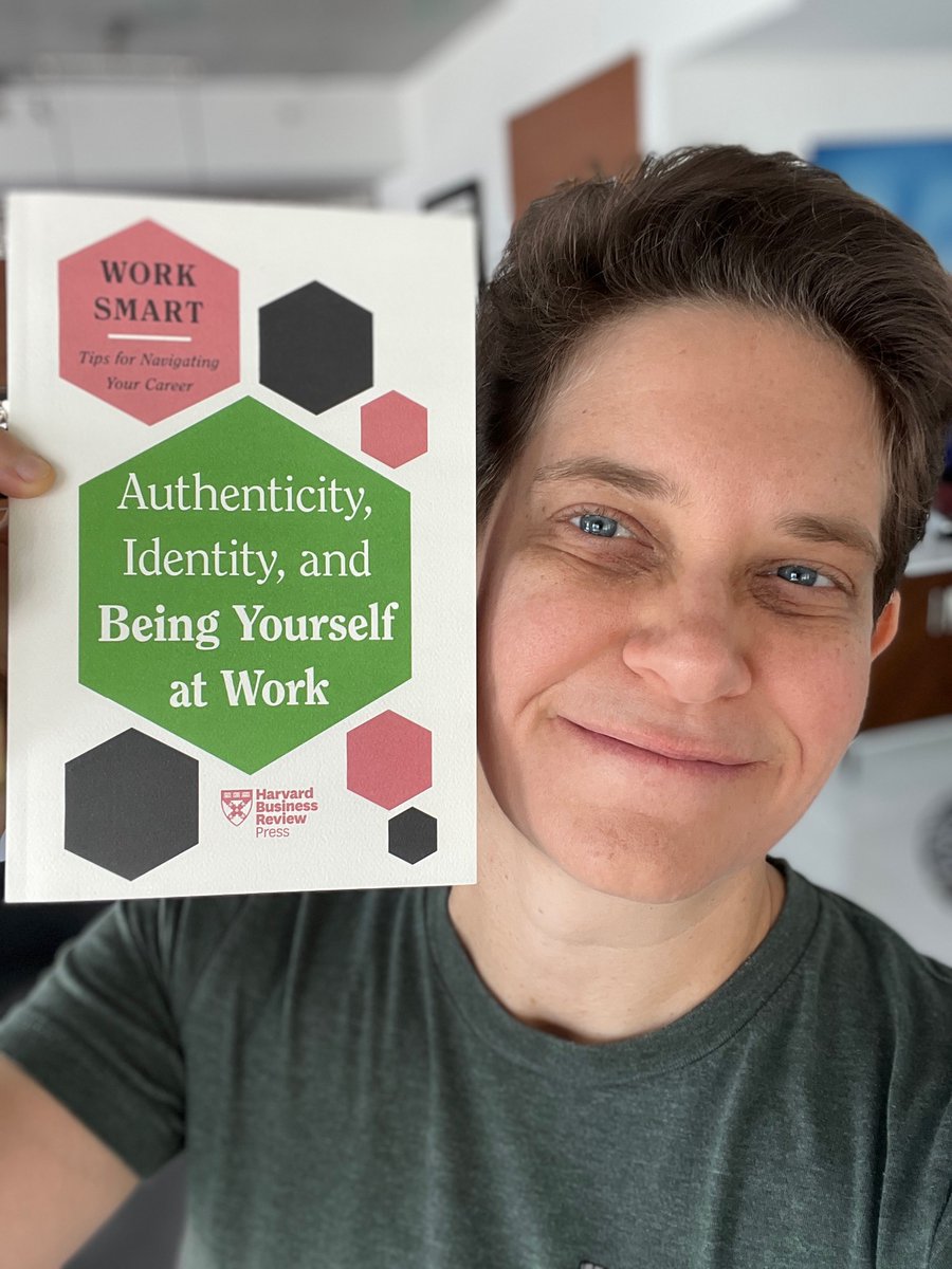 Honored to be included in the new book out today from @HarvardBiz: Authenticity, Identity, and Being Yourself at Work! This is part of a new Work Smart Series for early-career professionals. 👇