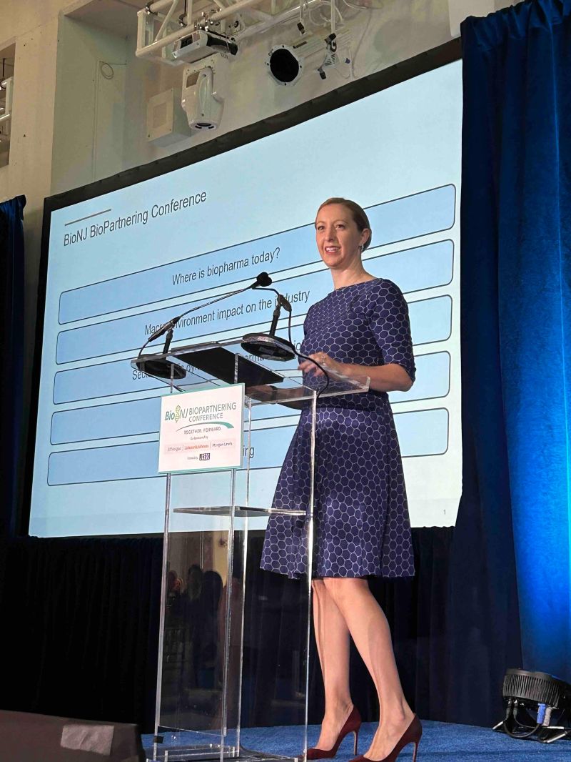 Sophie Jones, Managing Director, J.P. Morgan, Healthcare Investment Banking, kicks off the program with an “Industry Overview: Key Trends & Outlook” at today’s #BioNJ BioPartnering Conference.