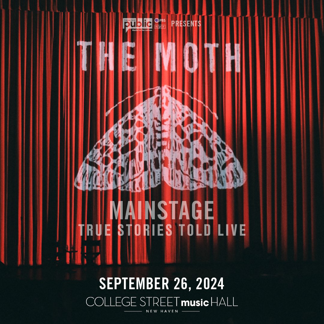 Don't miss @TheMoth Mainstage - True Stories Told Live on September 26th in #NewHaven! Great seats still available!

🎟️: bit.ly/3sWOMnC
📅 RSVP: bit.ly/mm926fb
Presented by @WNPR