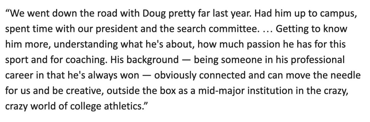 Moon also told me Gottlieb was not the only candidate he considered in this process. Here was his succinct reasoning as to why he opted to hire Gottlieb (who has long pursued coaching in D-I but never spent time on a college staff). Gottlieb nearly got the Green Bay job in 2023.