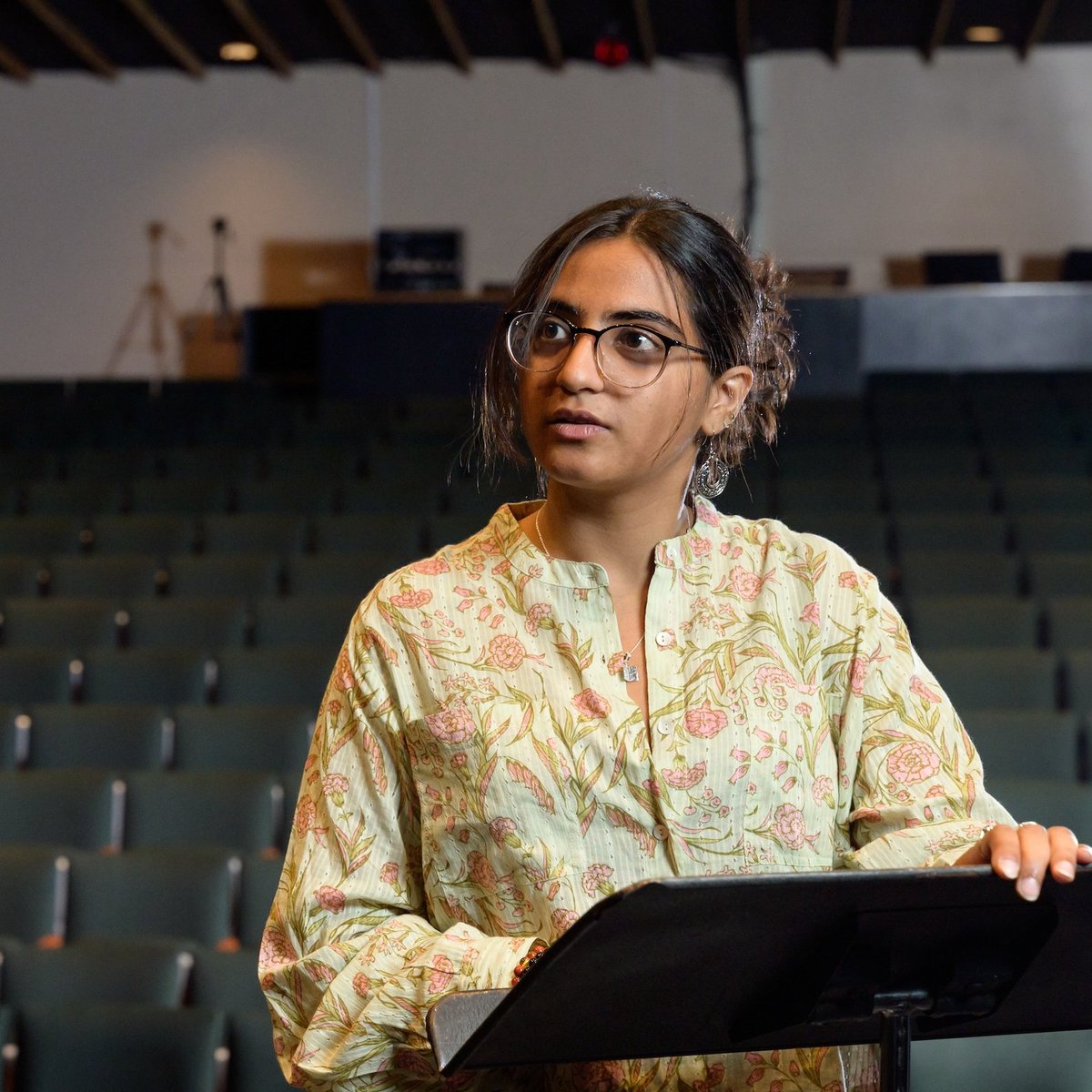 Tara Iyer, a senior Political Science and Theater and Dance double major from Mumbai, India, shares her reflections and advice for Bantams in this #TrinColl2024 spotlight. 💙💛 Read more: trincoll.link/2024Reflections #TrinGrad #TogetherWeTrin