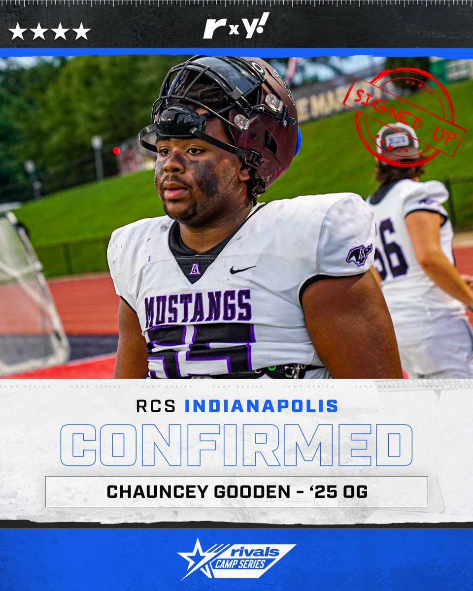 🚨CONFIRMED✍️ 4🌟 Chauncey Gooden is signed up and ready for May 19th 🔥💪 @GregSmithRivals | @MarshallRivals | @adamgorney | @WilsonFootball | @TeamVKTRY | @ncsa | @ChaunceyGooden