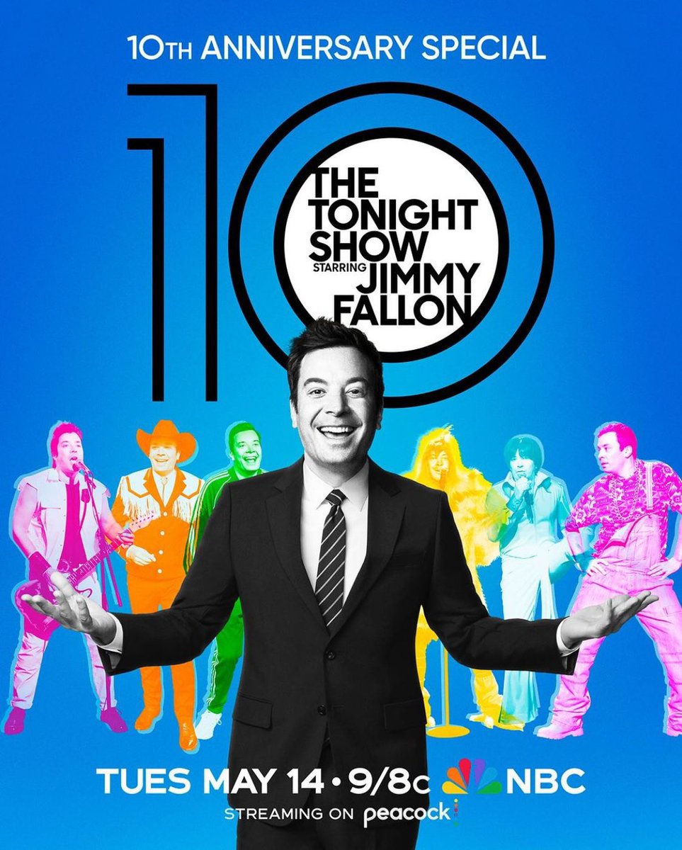 Congrats to everyone at @FallonTonight for 10 hilarious years! Being lucky enough to work there for two of those was a true joy, professionally and personally. Stoked for the special tonight. #FallonTonight #Tonight10