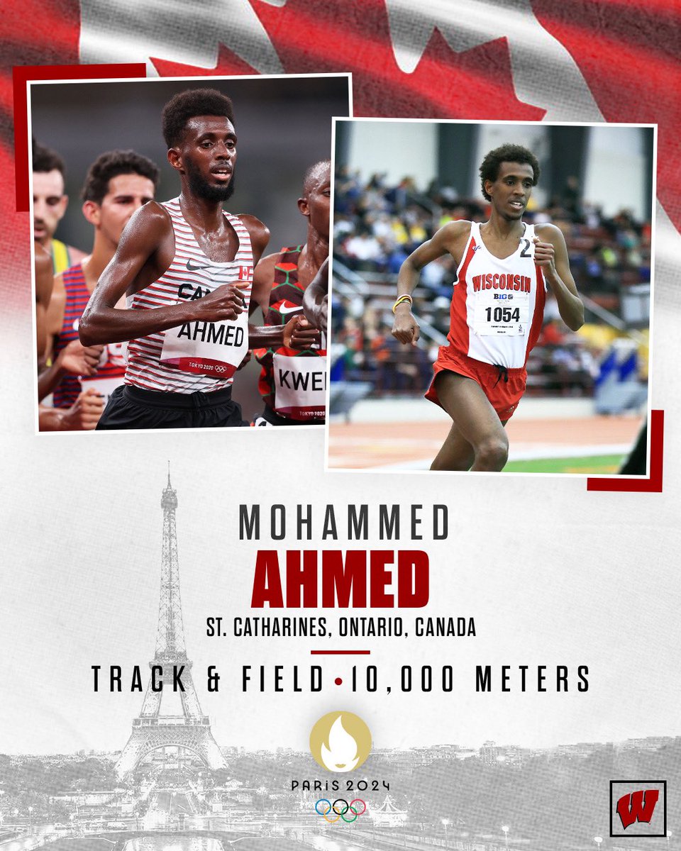Another one for Moh Ahmed! #Badgers legend @Moh_Speed has been selected to his FOURTH Olympics by @TeamCanada! #OnWisconsin
