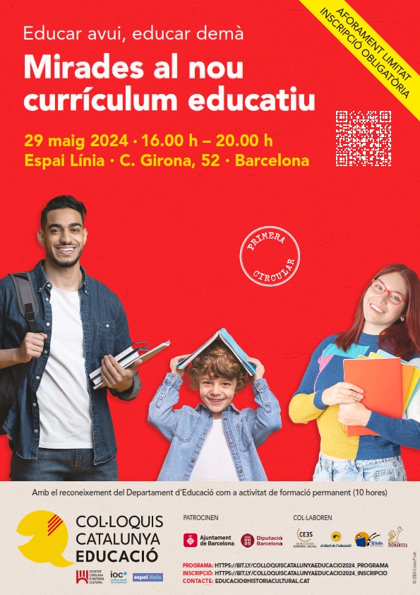 El 29 de maig l'Espai Línia acollirà els ‘Coŀloquis Catalunya Educació 2024’, un diàleg constructiu entre punts de vista molt diferents i obligats a entendre's. Inscriviu-vos aquí per assistir 👇| @histcultcat @ioc @PereIgnasiPoy @DiariEducacio espailinia.cat/noticies/espai…