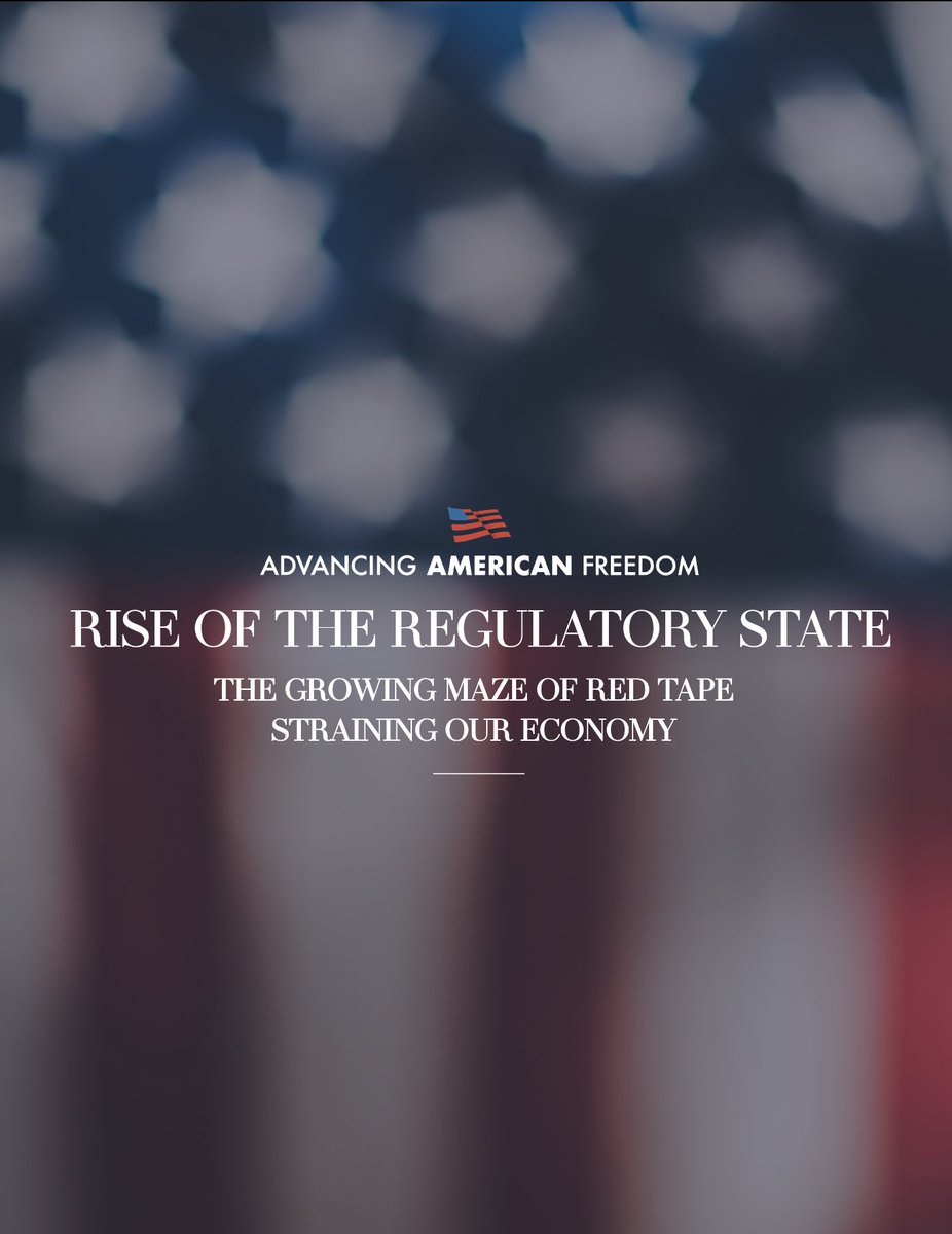 NEW REPORT FROM AAF ⬇️ Rise Of The Regulatory State: The Growing Maze of Red Tape Straining Our Economy advancingamericanfreedom.com/rise-of-the-re…