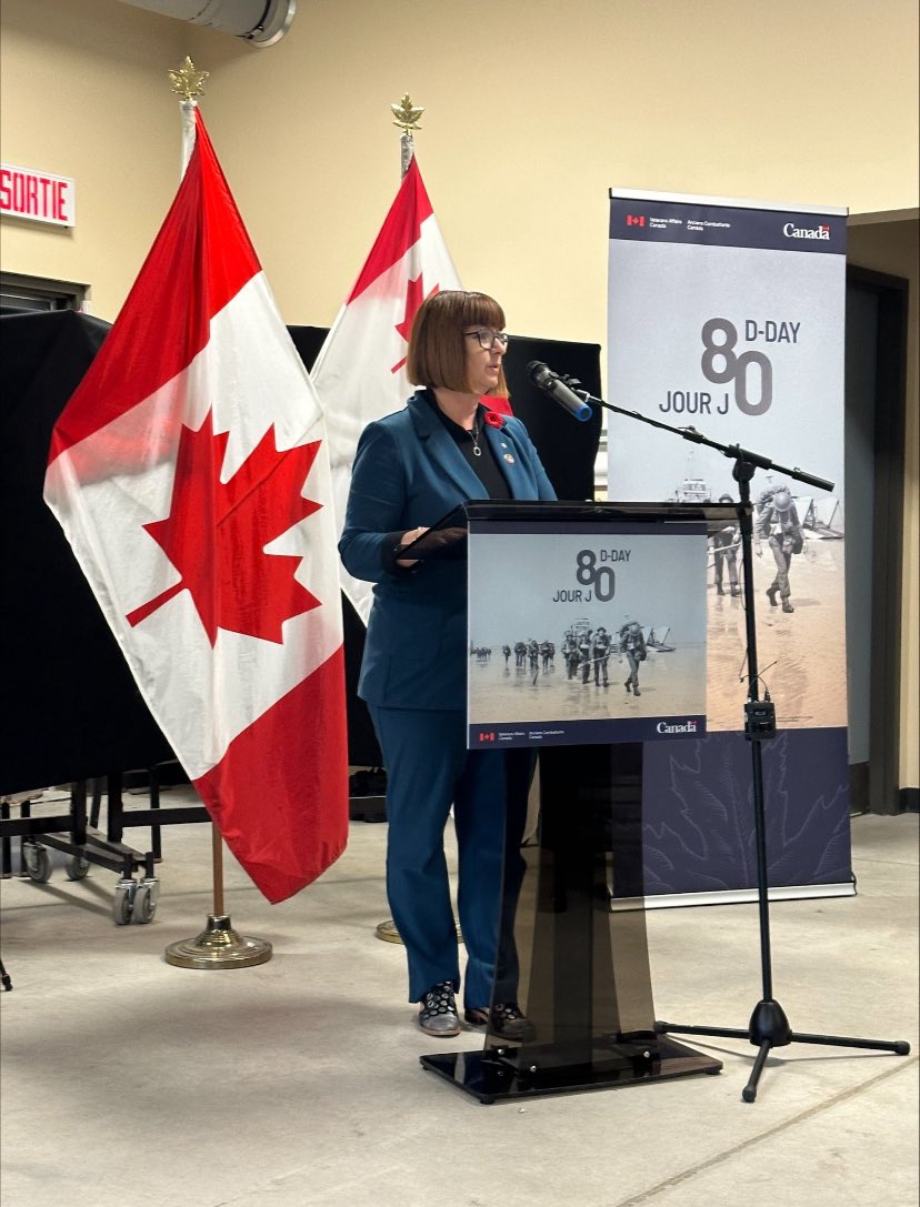 Yesterday at @BeechwoodOttawa, I represented Min. @GinettePT as we remembered those who fought on #DDay. As we approach the 80th anniversary, we reflect, thank, and continue to think of those who made the ultimate sacrifice in pursuit of peace. #Lestweforget