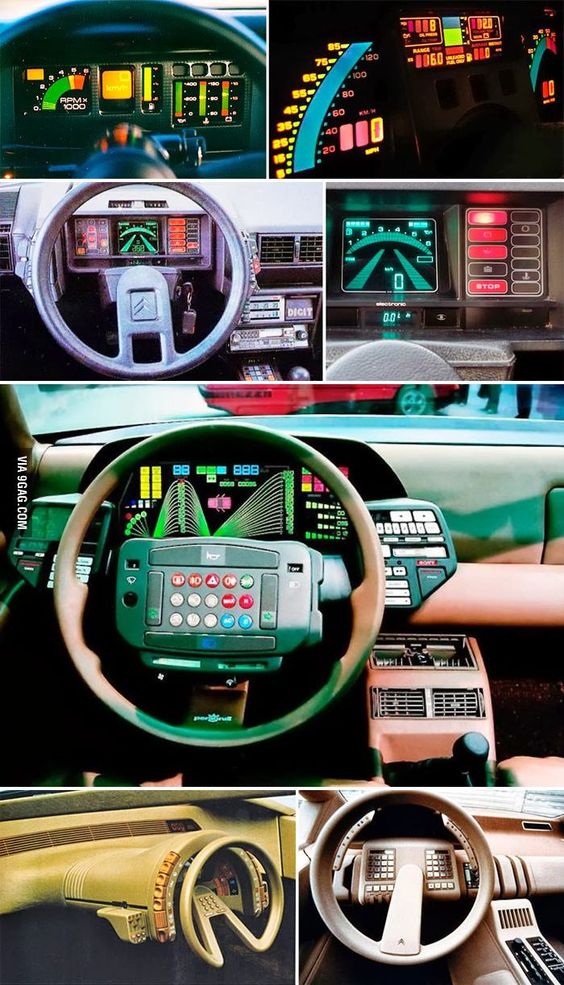 A change from the usual: some #quirky #car #dashboard designs. Who can identify them?