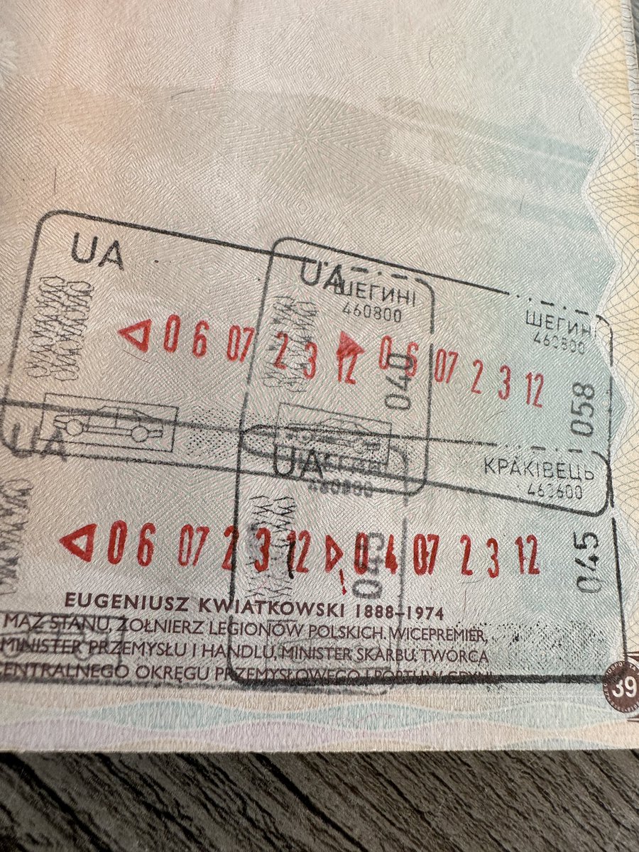 For those who don’t believe I went to Ukraine, here’s the stamps in my passport. 

There’s 2 because the Poles sent me back to Ukraine to dump all the fаgs I had purchased. You can only bring 40 fаgs into Poland from Ukraine.