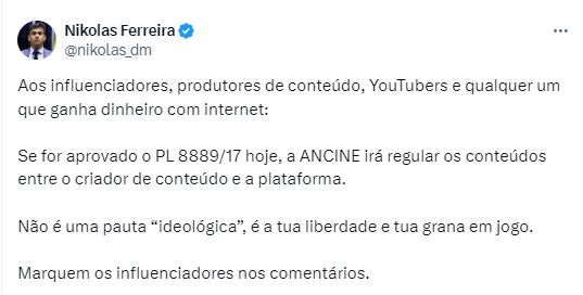 _sempreadireita's tweet photo. Patriotas, marquem os influenciadores, retweetem, não vamos deixar esse absurdo GRAVÍSSIMO passar.

#PLdaGloboNao https://t.co/DZlwdHrZ2u