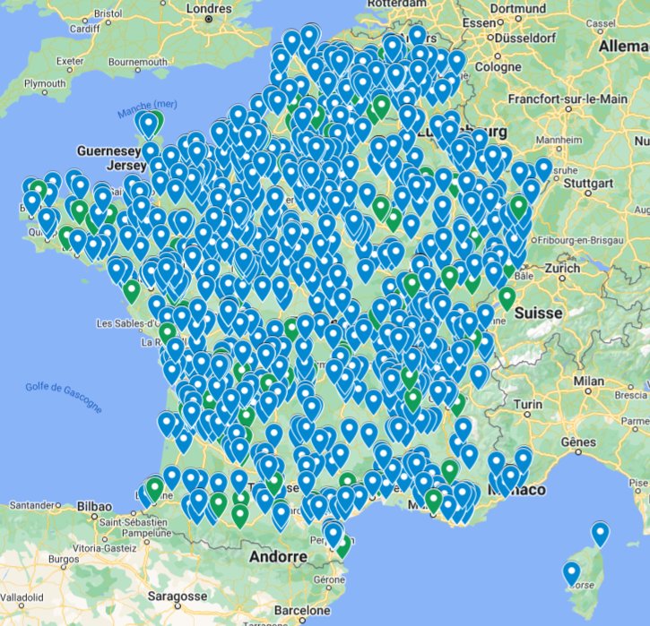 Mise à jour, avec un peu de retard, de la carte des pédocriminels de mai 2024. Derrière chaque point il y a un ou plusieurs pédocriminels.  
Source : dossiers que l'association Team Eunomie traite.
#stop