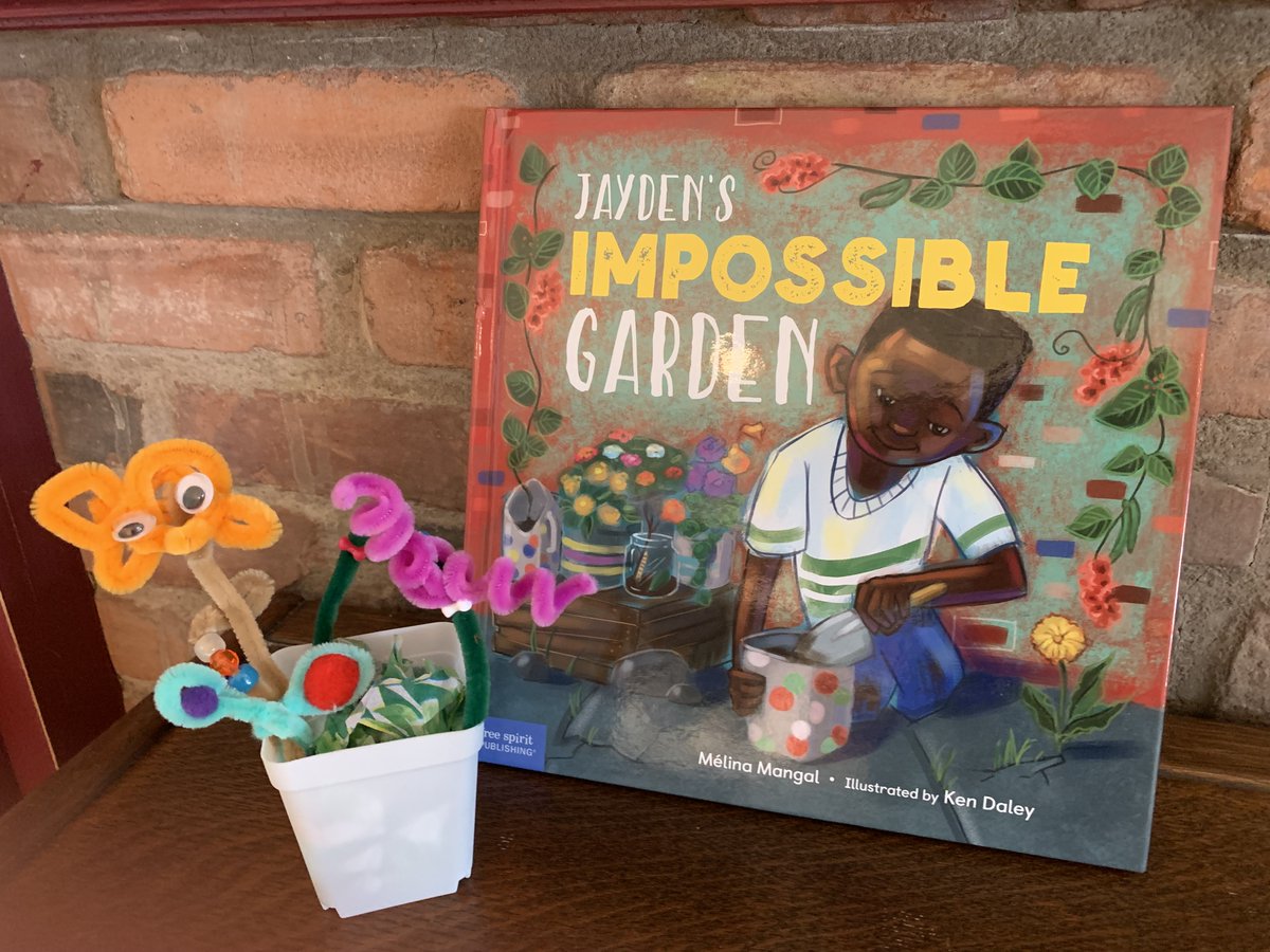 Yesterday in NYC— such fun sharing Artemis Sparke &amp; the Sound Seekers Brigade nature themes with kindergartners at PS 187! We read @MelinaMangal's fantastic picture book, Jayden’s Impossible Garden, then created our own magical garden pots.