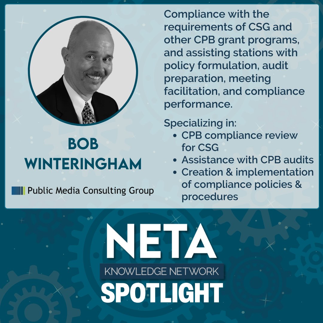 We are proud to have the Public Media Consulting Group as a NETA Knowledge Network partner. Bob has 25+ years experience working in public media. Learn more about PMCG's services and their NETA Member discount. netaonline.org/partners/neta-… #netaknowledgenetwork #publicmedia #pubmedia