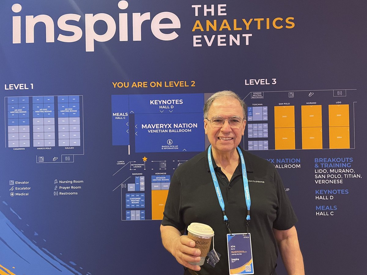 🎉 Exciting news! I'm at The Analytics Event — alteryx Inspire 2024! Join us live or virtually for the next 2 days! 🌟

Details here: bit.ly/3OZHLdc 

#AlteryxInspire24 #AlteryxInfluencer #AlteryxInspire KirkDBorne  #AI