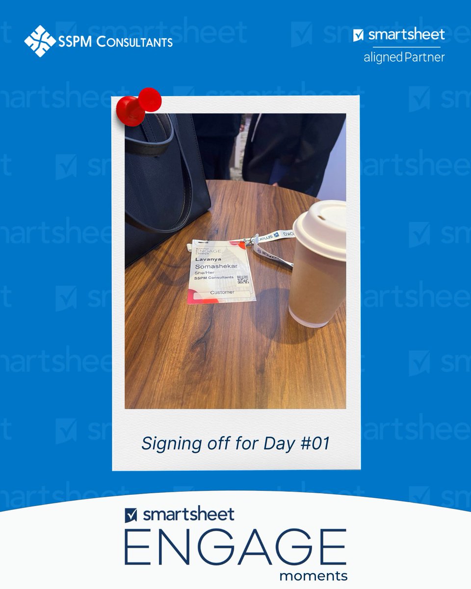 Signing off for #Day01 💖 

#SmartsheetEngage #SSPMinLondon #SSPMConsultants #Smartsheet