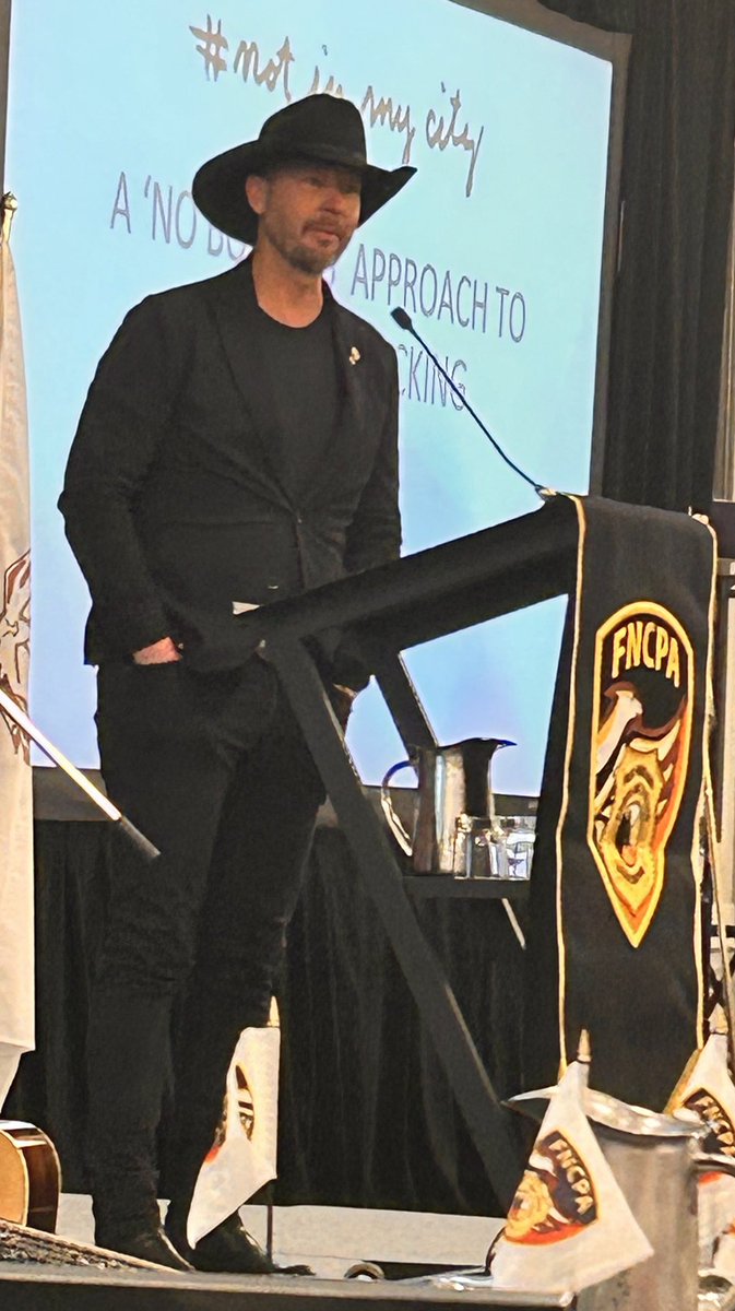 Thank you Paul Brandt for your insightful presentation at the FNCPA conference & the incredible work you are doing to educate & take action to end human trafficking & sexual exploitation. #NotInMyCity