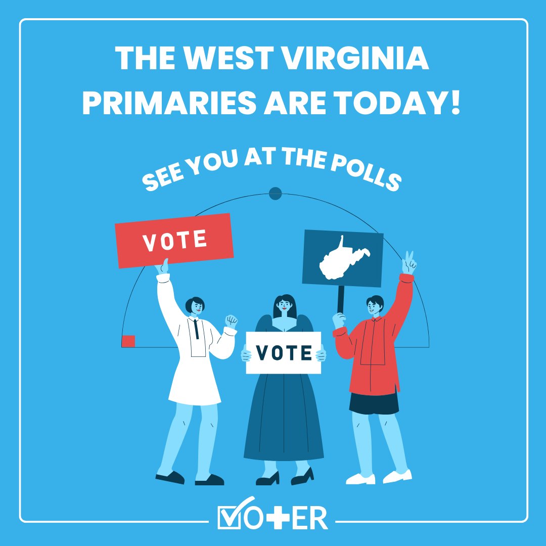 Today's the day, #WestVirginia! 🗳️ It's your turn to make your voice heard in the primary elections. Whether you're voting for the first time or continuing your tradition, your vote has the power to shape the future. Learn about voting in YOUR state: vote.health/social