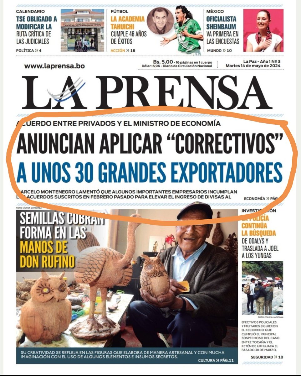 El rótulo de 'periódico renacido' no duró ni tres días: es MAS de lo mismo, es decir, un diario que reproduce el discurso del poder...