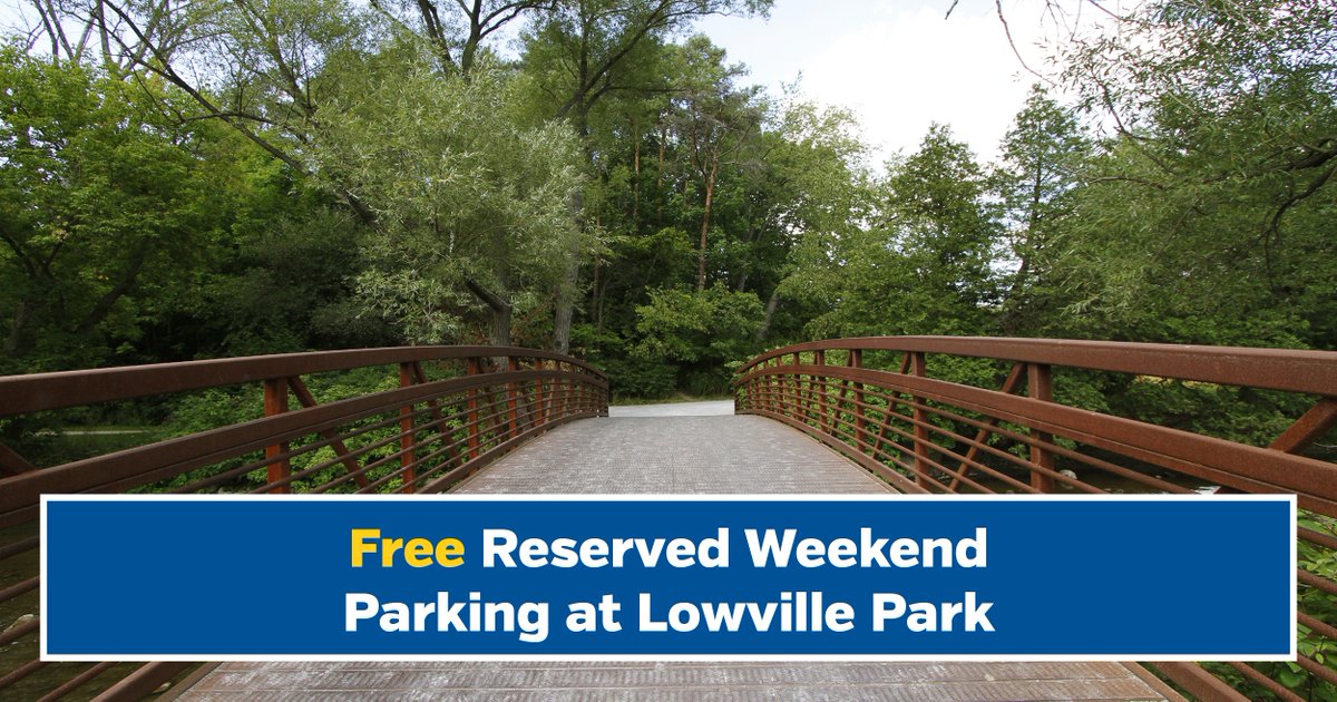 Starting on Victoria Day weekend, please make an online reservation when you visit Lowville Park. Reservations are free and available in three-hour time slots (8 a.m. to 8 p.m. on weekends and holidays). You can only book one spot a day at bit.ly/LowvilleSummer….