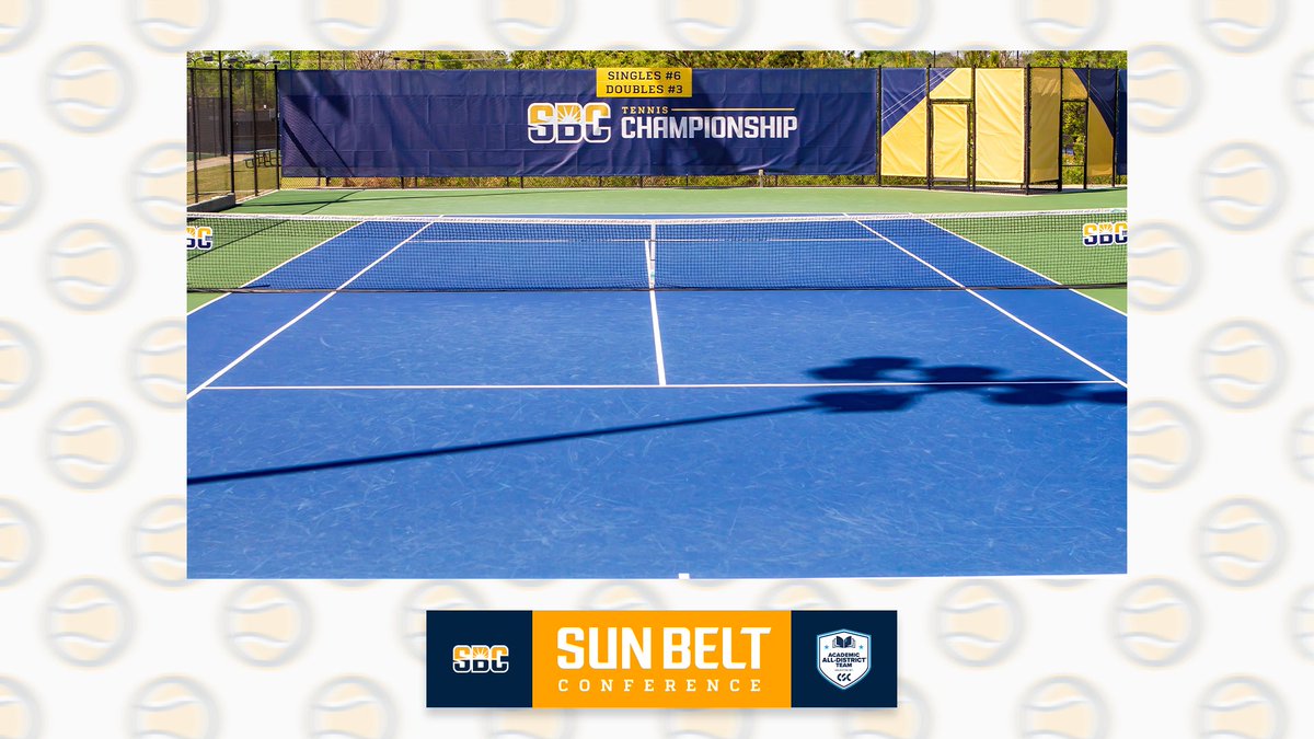 𝗔𝗖𝗔𝗗𝗘𝗠𝗜𝗖 𝗔𝗟𝗟-𝗗𝗜𝗦𝗧𝗥𝗜𝗖𝗧. 26 #SunBeltWTEN student-athletes from ten different institutions received CSC Academic All-District recognition. ☀️🎾 📰 » sunbelt.me/44JFxFR