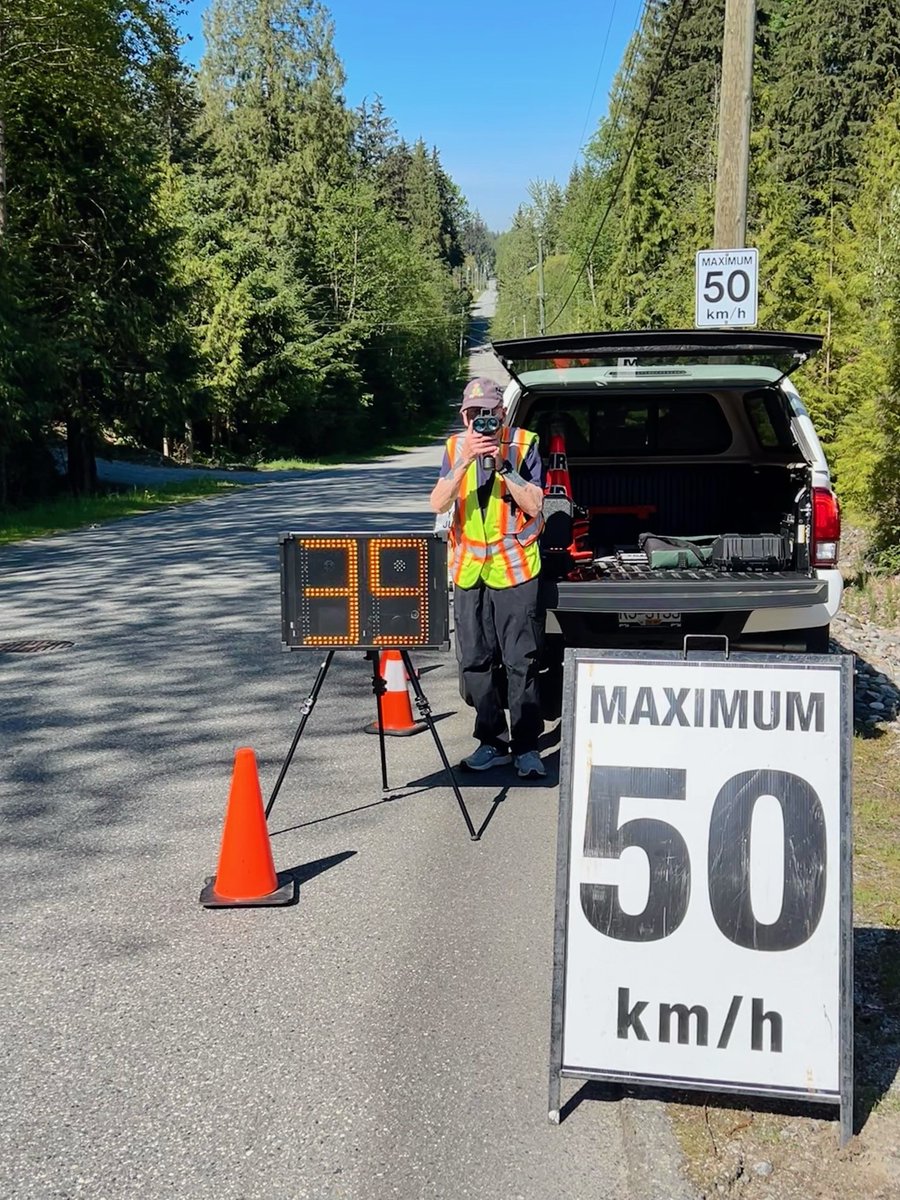 RoadSafetyKate's tweet photo. We are here with @RidgeRCMP Speed Watch Volunteers asking drivers to: 
 🚗Slow down
 🚸 Be attentive to pedestrians/cyclists
 ☀️ Follow posted speed limits, even in ideal conditions and on rural roads.
 #NoNeedForSpeed. @ICBC
Find out more: https://t.co/OBAKJziRmN https://t.co/uQ7pNqukcl