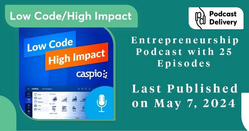 In the hustle of the business world, staying ahead is key. Enter Low Code/High Impact, where we explore how low-code platforms transform businesses, accelerating growth, slashing costs and opening new revenue avenues. Hosted by @Caspio. #podcastdelivery