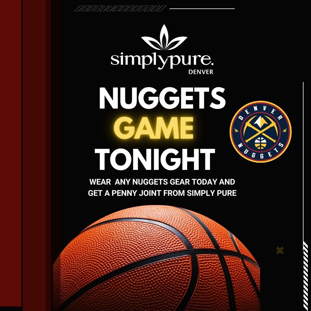 We’re in the playoffs and tensions are high! 🏀🔥 Keep your nerves calm with some relaxing goodies from Simply Pure. 🌿 Wear your Nuggets merch and receive a penny joint! 🧢💨 Go Nuggets! 🏀 #blackowned #womenowned #vetowned #nuggets #CommunityFirst