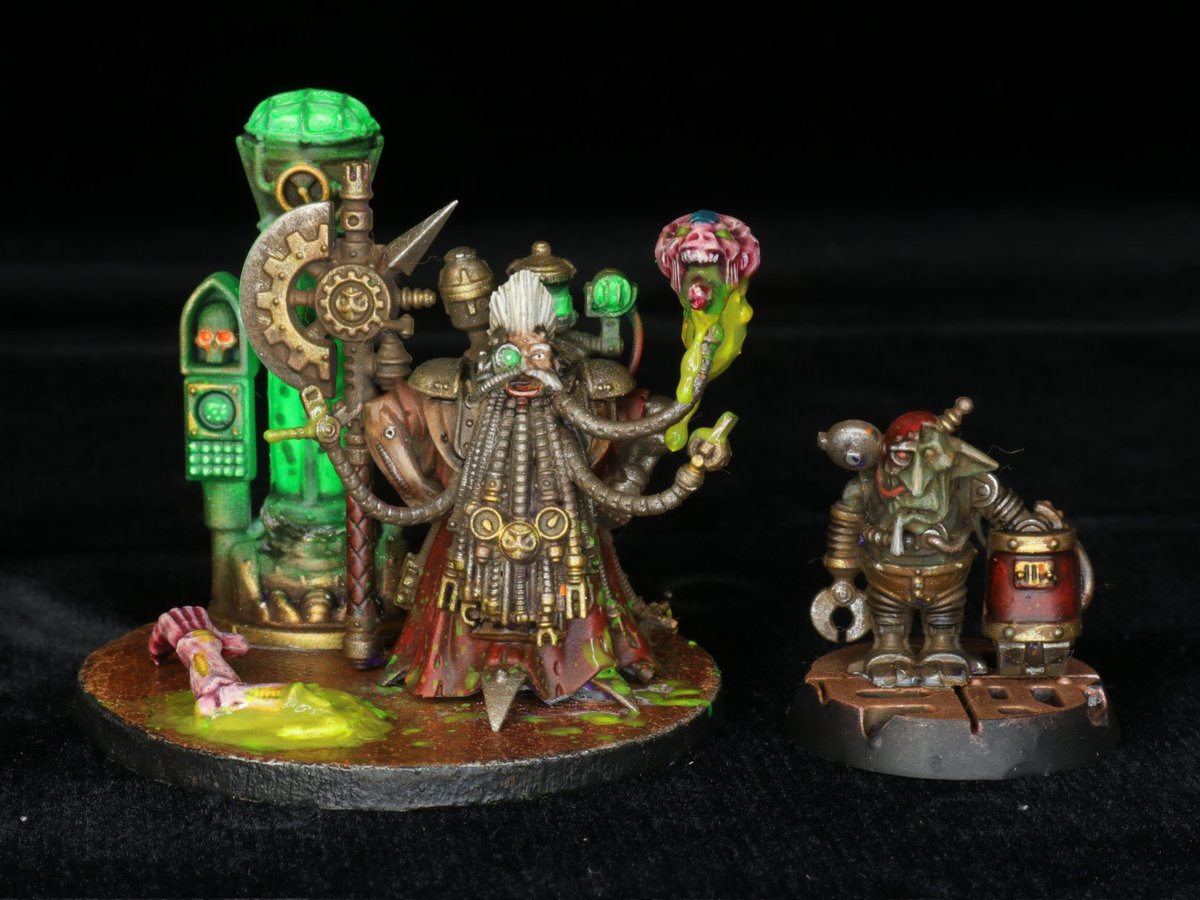 DjombaGorath's tweet photo. Genetor Dal Grombrin, Magos Biologis and "de facto" Master of the Forge of the #OmegaRust.

(From GW Tech-Priest #Grombrindal)

#Warhammer40k #Warhammer
#PaintingWarhammer
#WarhammerCommunity
#Warmongers 
#MiniaturePainting 
@warhammer https://t.co/CUDnxDgGYL