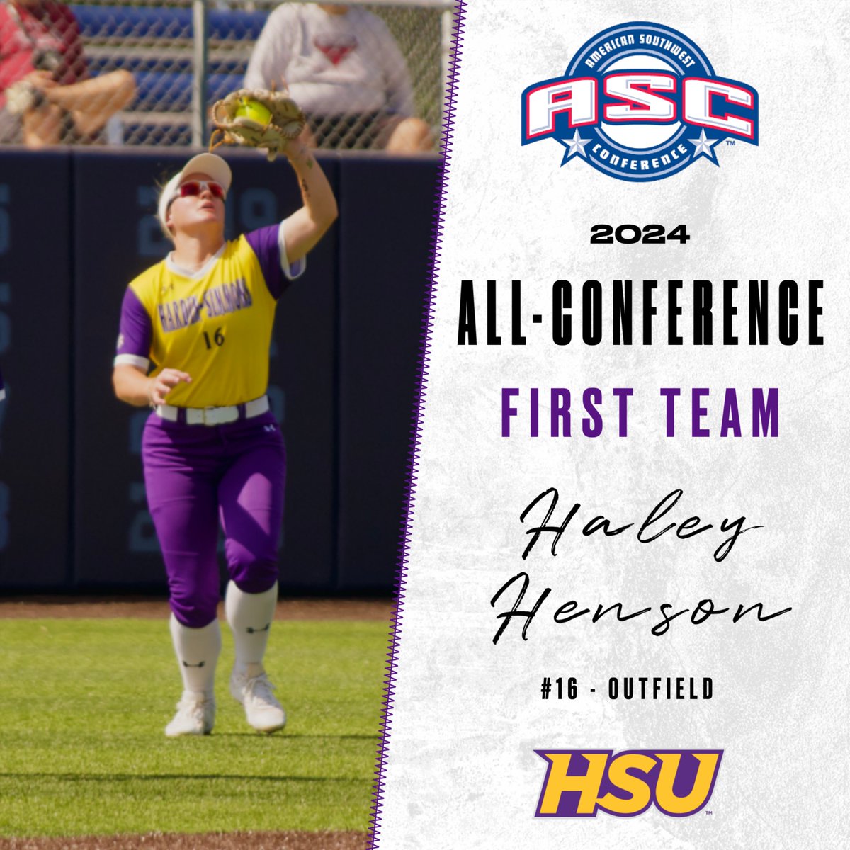 Congrats to Haley Henson for being named to ASC First Team! 🤠