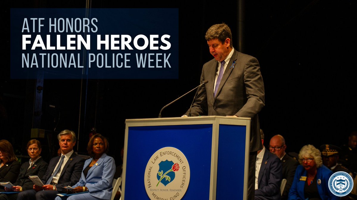 Last night, ATF Director Steven Dettelbach attended and read names at the 36th Annual Candlelight Vigil, an event honoring law enforcement officers who were killed in the line of duty. 282 names were added to the @NLEOMF Memorial. Watch at youtu.be/_AJEOg_3npQ #PoliceWeek2024