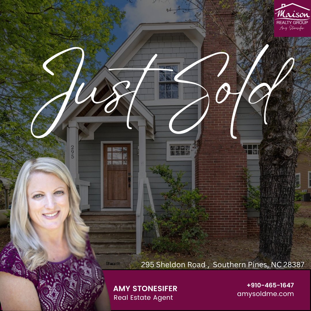 Beautiful 1950s home situated on 2 lots in Downtown Southern Pines has now SOLD! For more properties for sale in Southern Pines, NC visit amysoldme.com 

#listingforsale #sold #southernpinesnc #moorecountync #listingagent #maisonrealtygroup #justsold