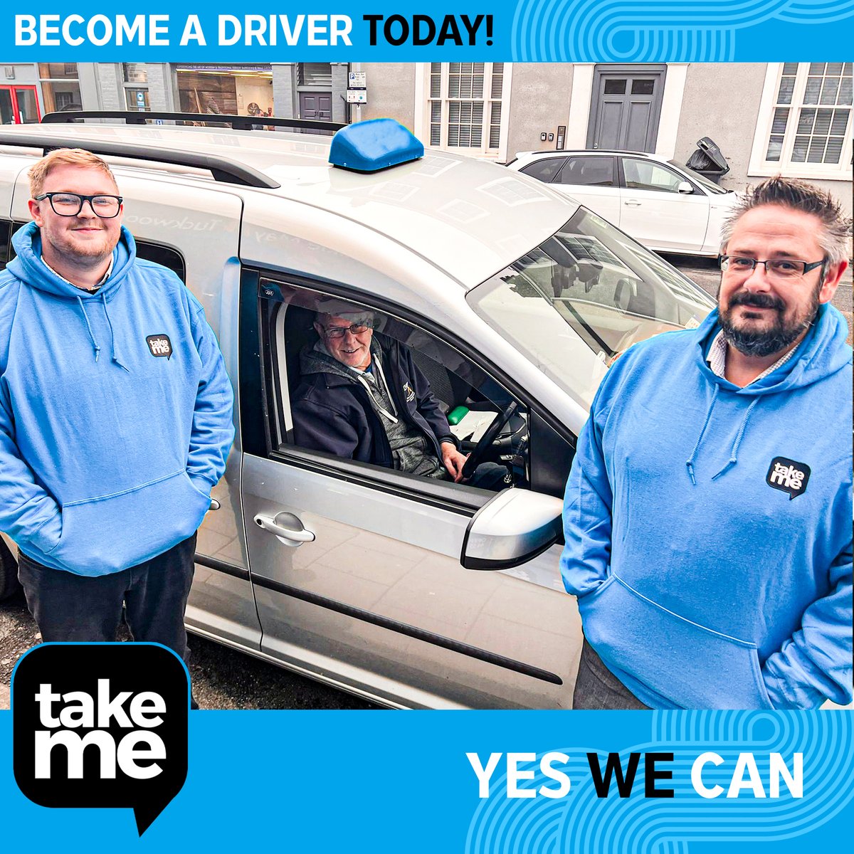 Looking for a rewarding career on the road? Take Me Private Hire is hiring drivers! Join us and enjoy flexible hours, competitive earnings, and a supportive team. If this sounds of interest to you then apply today. APPLY HERE: drive.takeme.taxi #TakeMe #Taxi #Driver