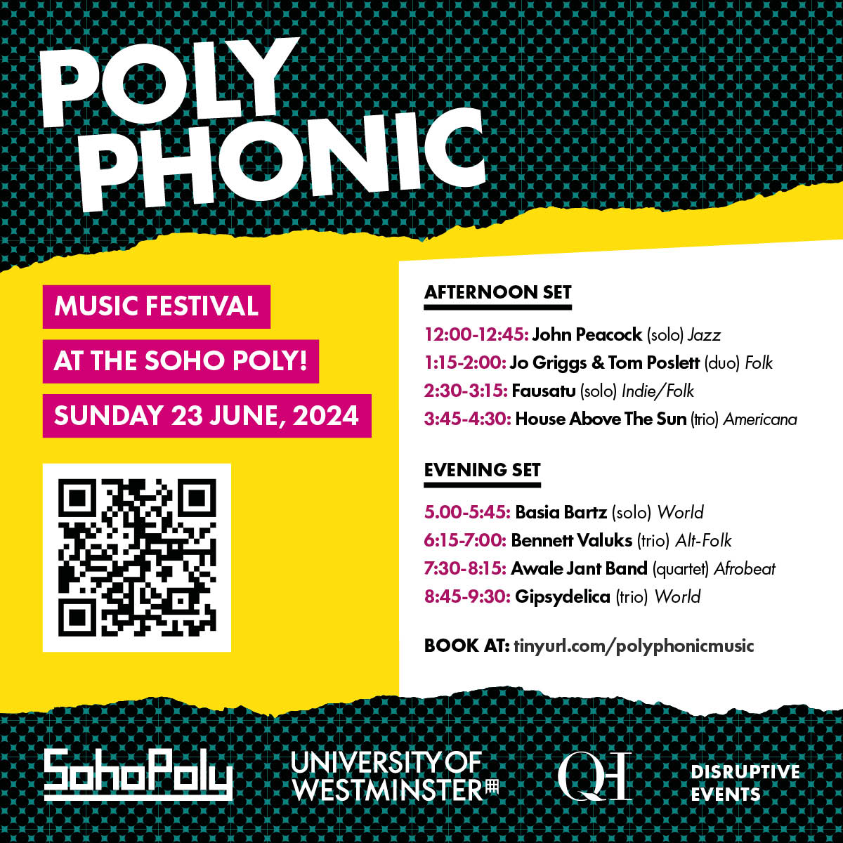 As part of the second @thesohopoly summer festival we have what promises to be a brilliant #Polyphonic 'Sunday Service' on 23rd June. Tickets and details below⬇️