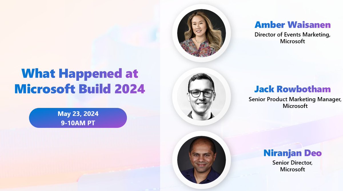 MSTCommunity's tweet image. Join our Post-Build AMA event to explore #Copilot for #Microsoft365 . Gain expert insights and get your questions answered. RSVP now: msft.it/6013YX99l  #CopilotforMicrosoft365 #Copilot #MSBuild