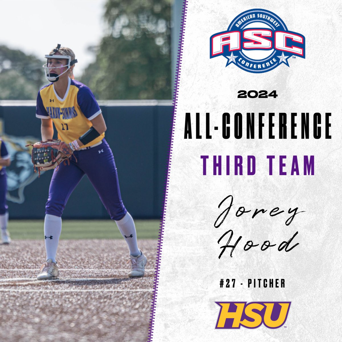 Congrats to Jorey Hood for being named to ASC Third Team! 🤠