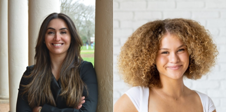Center4Politics's tweet photo. Congratulations to the 2024 recipients of the @Center4Politics' annual G. Richard Fletcher Scholarship: Isabella Dal Pozzolo (left) of Charlottesville, VA & Alexandra Worms (right) of San Diego, CA. The Fletcher Scholarship was established by @UVA alumnus Fred Fletcher (COL ’74) in honor of his late brother. Read the full release here: https://t.co/wmXerVoxv2