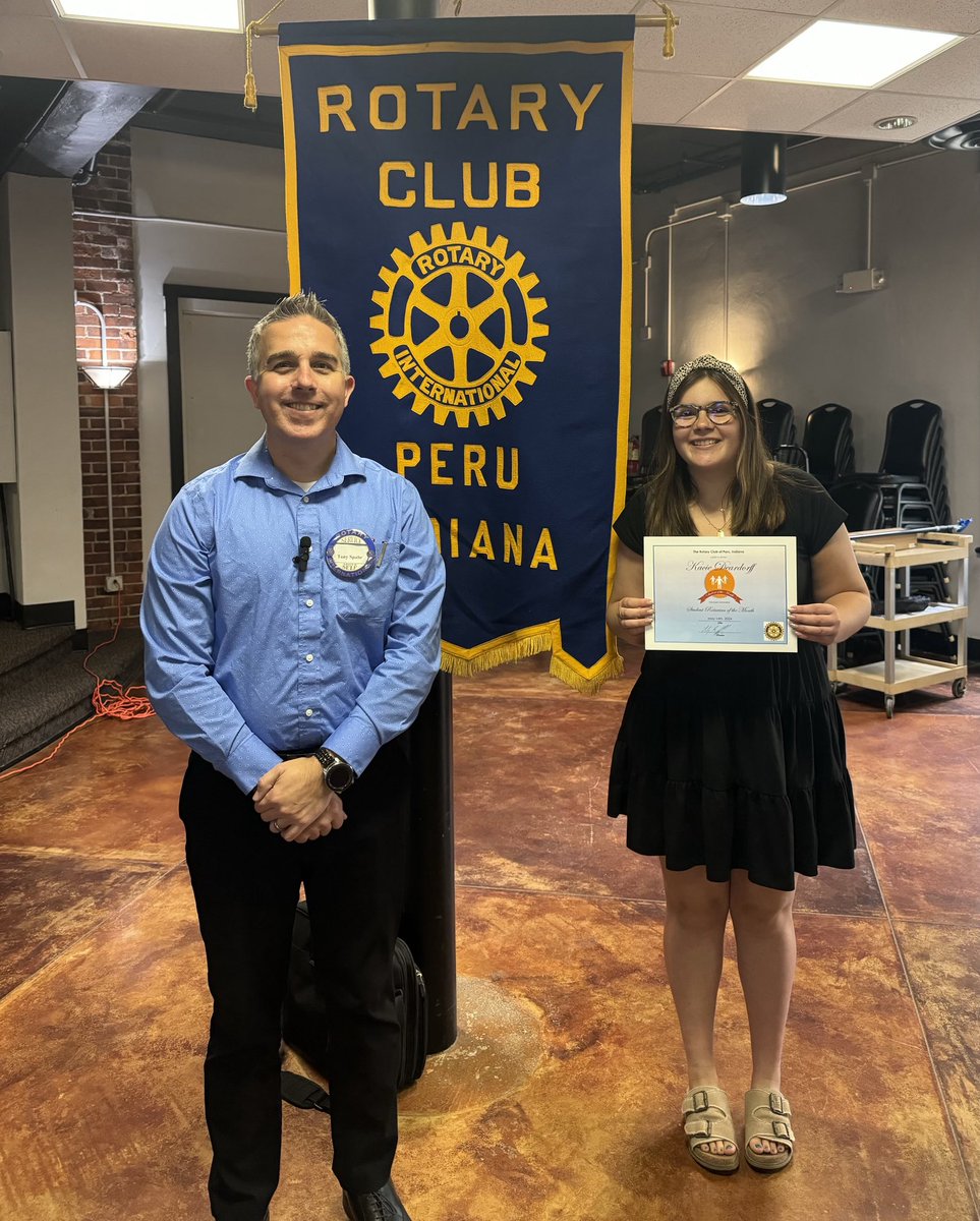 Kacie Deardorff is Student Rotarian!
