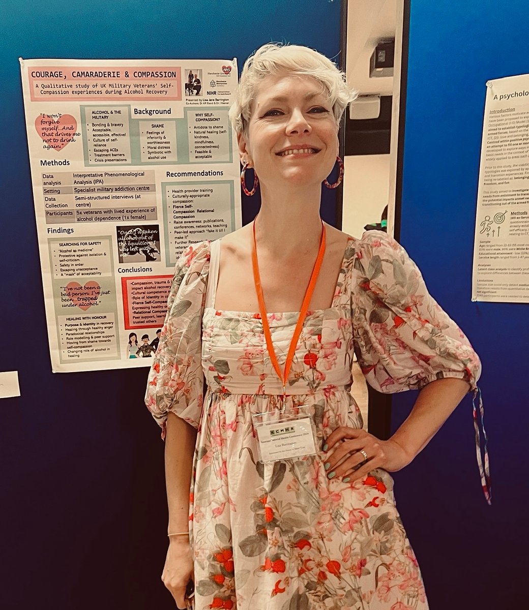 So proud to have won best poster at the @kcmhr conference today! Flying the flag for alcohol care and proving there’s no such thing as too much pink on an academic poster 🩷 @AlcoholLiaison @MFTnhs  @ARC_GM_ @DrAmyBland @JosephKeenan4 #alcoholcare #VeteransLivesMatter