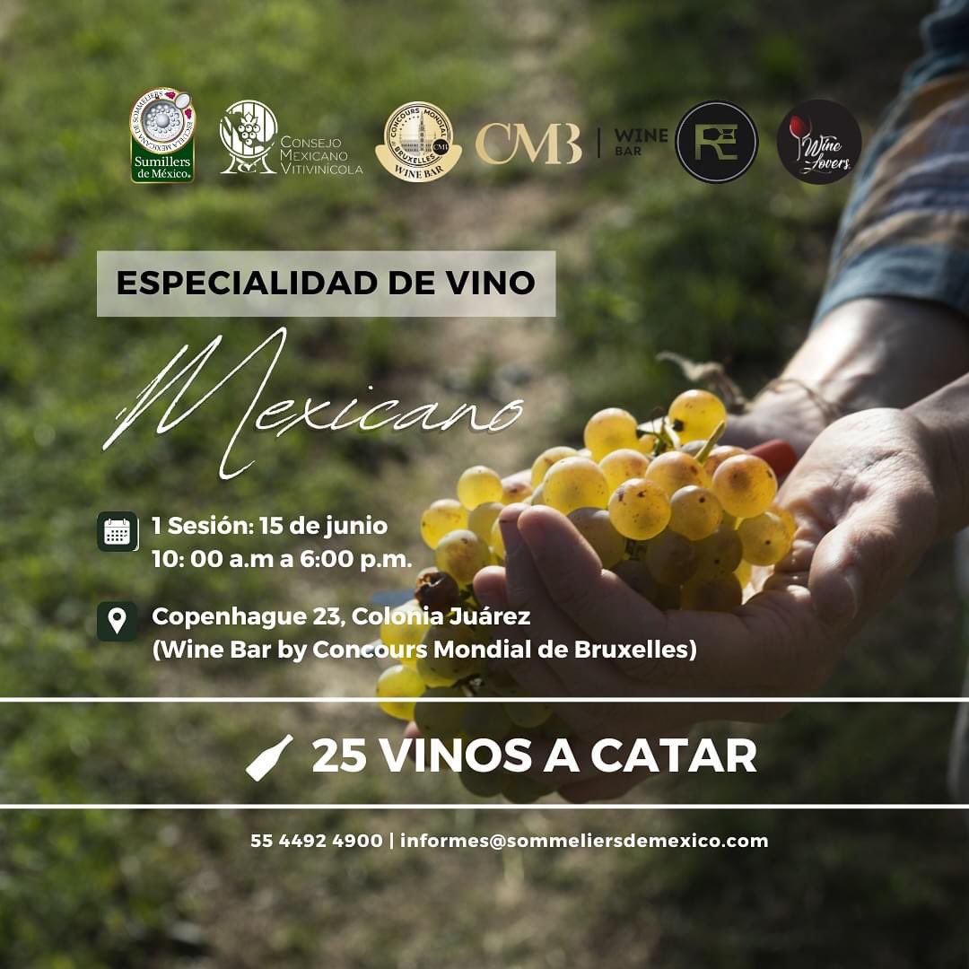 ¡No te pierdas la "Especialidad de Vino Mexicano" de la Escuela Mexicana de Sommeliers! Será impartido por Ricardo Espindola Ruiz y podrás descubrir todo sobre las diferentes regiones vitivinícolas de nuestro país. 🍷🇲🇽
Inscripciones: WhatsApp 55 4492 4900⁣