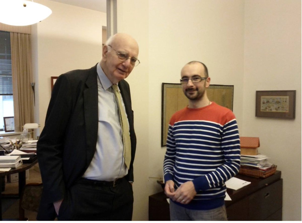 edinmujagic's tweet photo. Van de laatste 5 Fed-voorzitters heb ik 2 op de gevoelige plaat 😉 #PaulVolcker #JeromePowell Next Greenspan? :-) https://t.co/mYnPLHDz7W