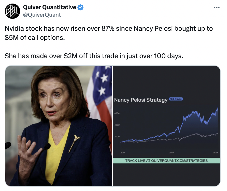 QuiverQuant's tweet photo. Congress: "Why doesn’t America trust us?"

Also Congress: https://t.co/Ka0aZvJ4Kt